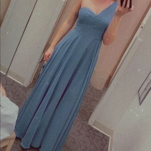 Steel Blue Bridesmaid dress